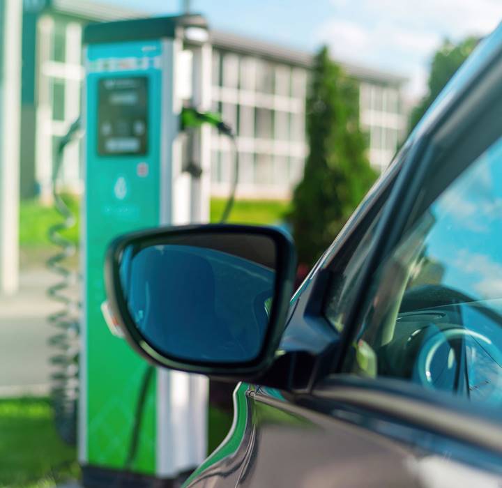 Parking Lot Charging Station for Electric Vehicles